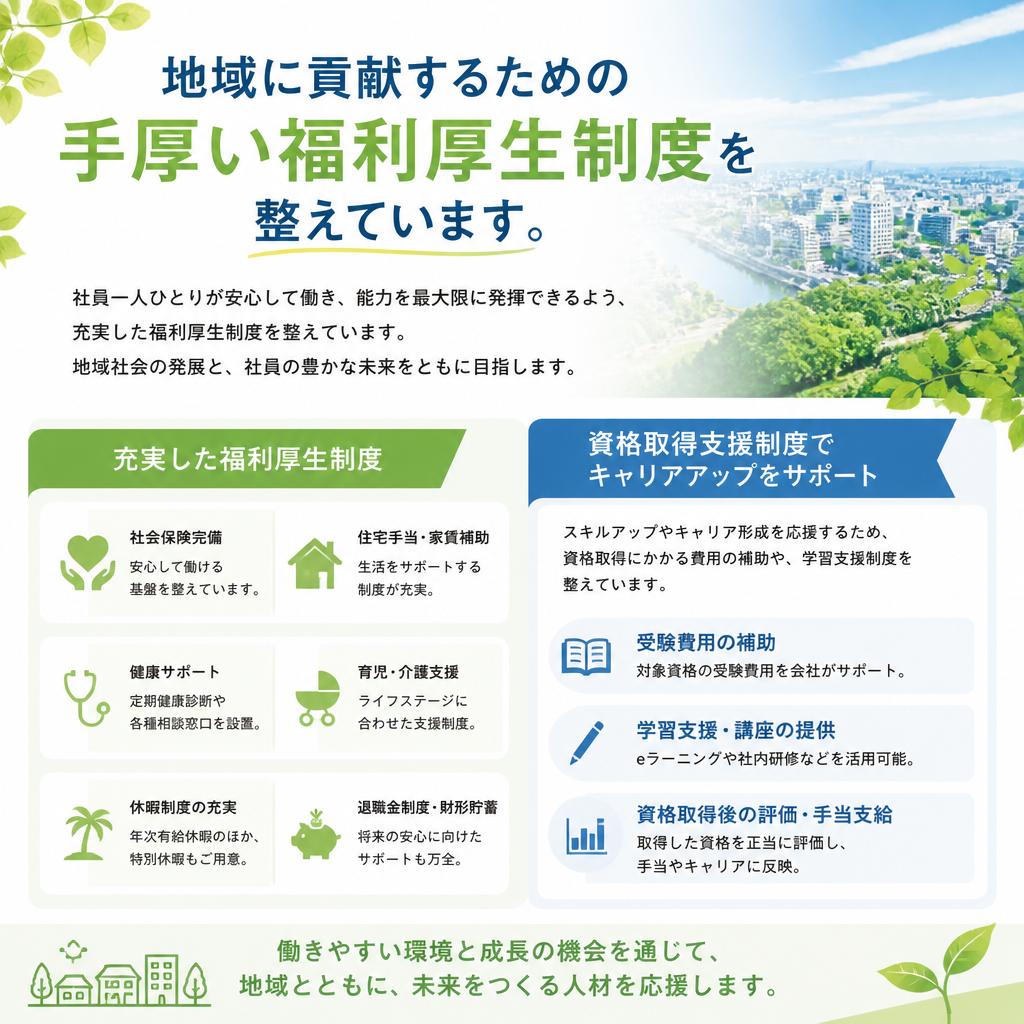 充実の福利厚生