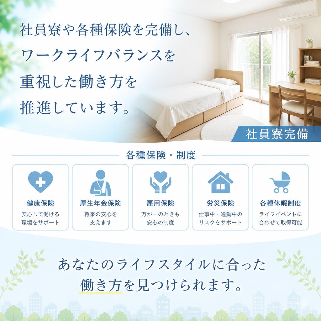 充実の福利厚生