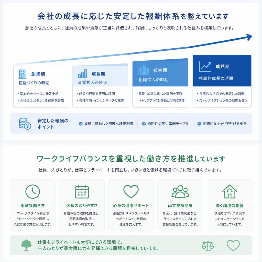 安定した収入と働き方