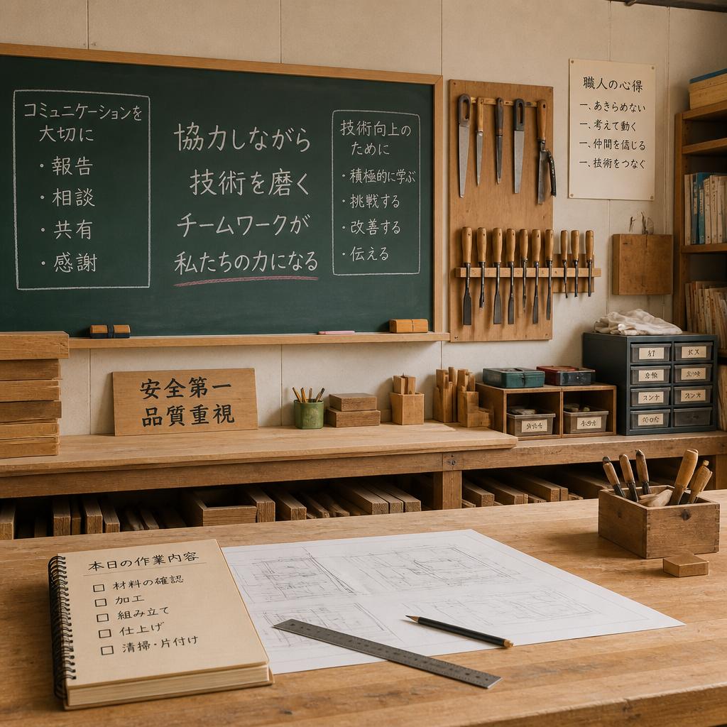 チームワークを重視した職場文化