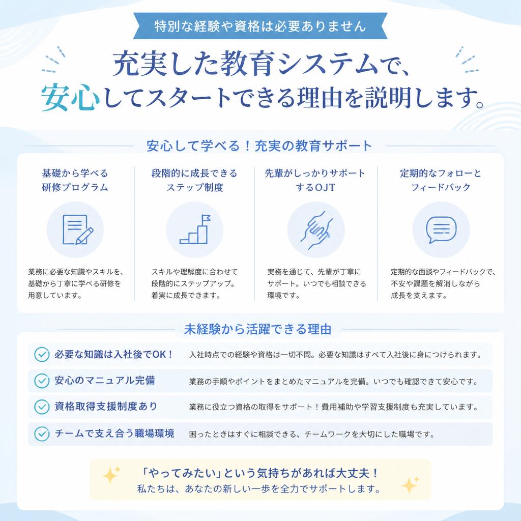 未経験者大歓迎！