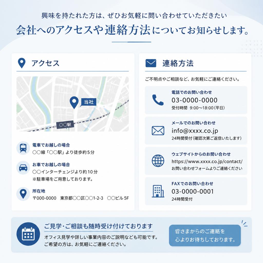 まずはお問い合わせを！