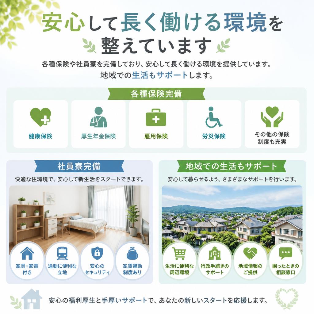 福利厚生が充実！