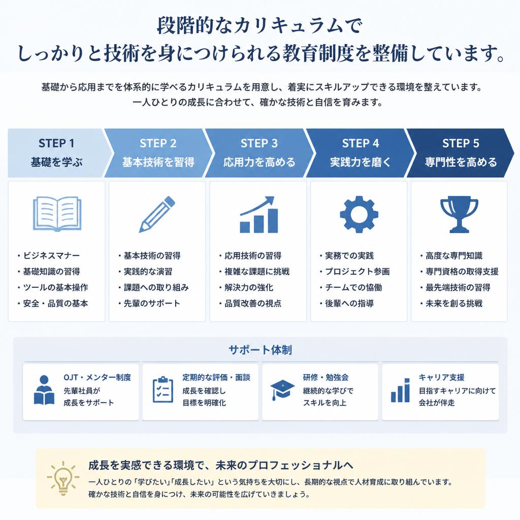 4. 充実の教育体制