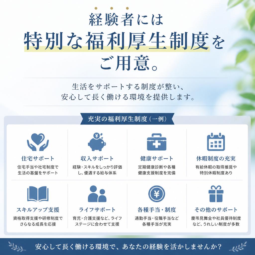 充実した福利厚生