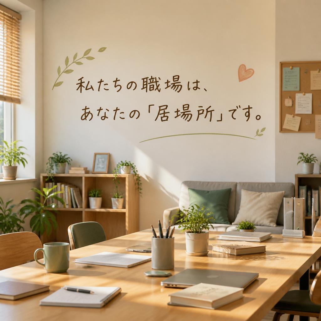 私たちの職場は、あなたの「居場所」です。