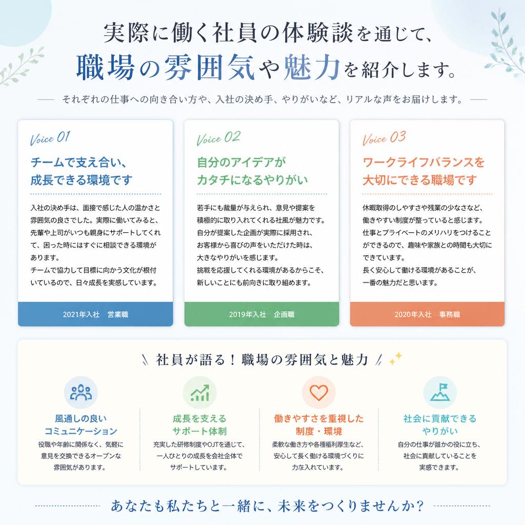 社員の声