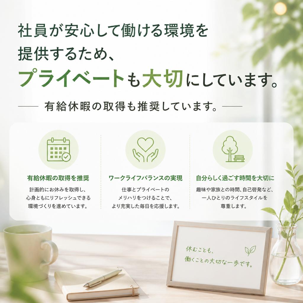 ワークライフバランスを重視