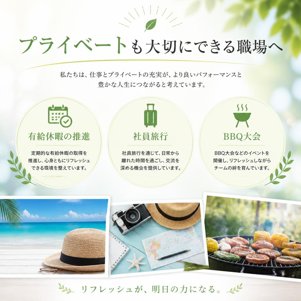 ワークライフバランス重視