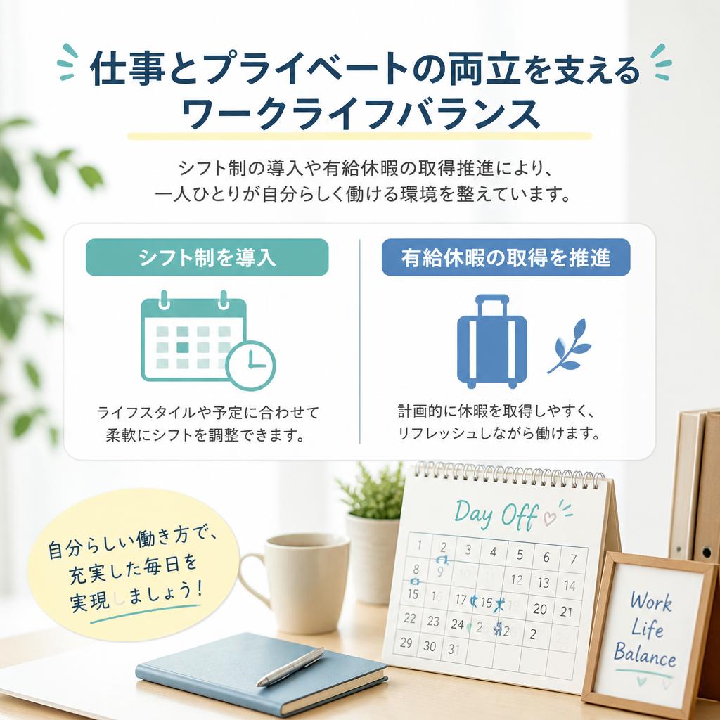 働きやすい勤務体系