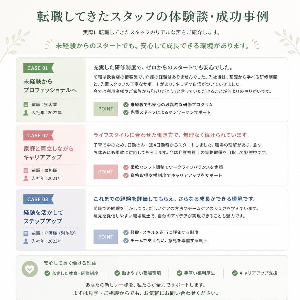 転職者の声